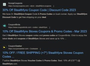 An Example of Fake Coupons, Deals, and Promo Codes Websites